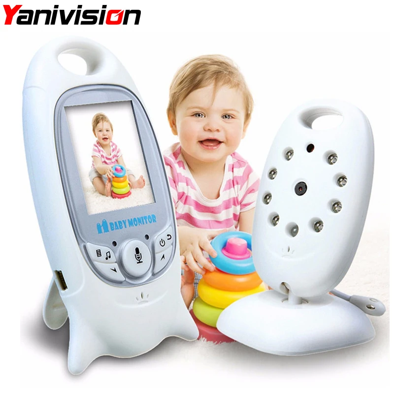 Kopen Draadloze Babyfoon 2 inch BeBe Baba Elektronische Babysitter Radio Video Nanny Camera Nachtzicht Temperatuur Monitoring VB601