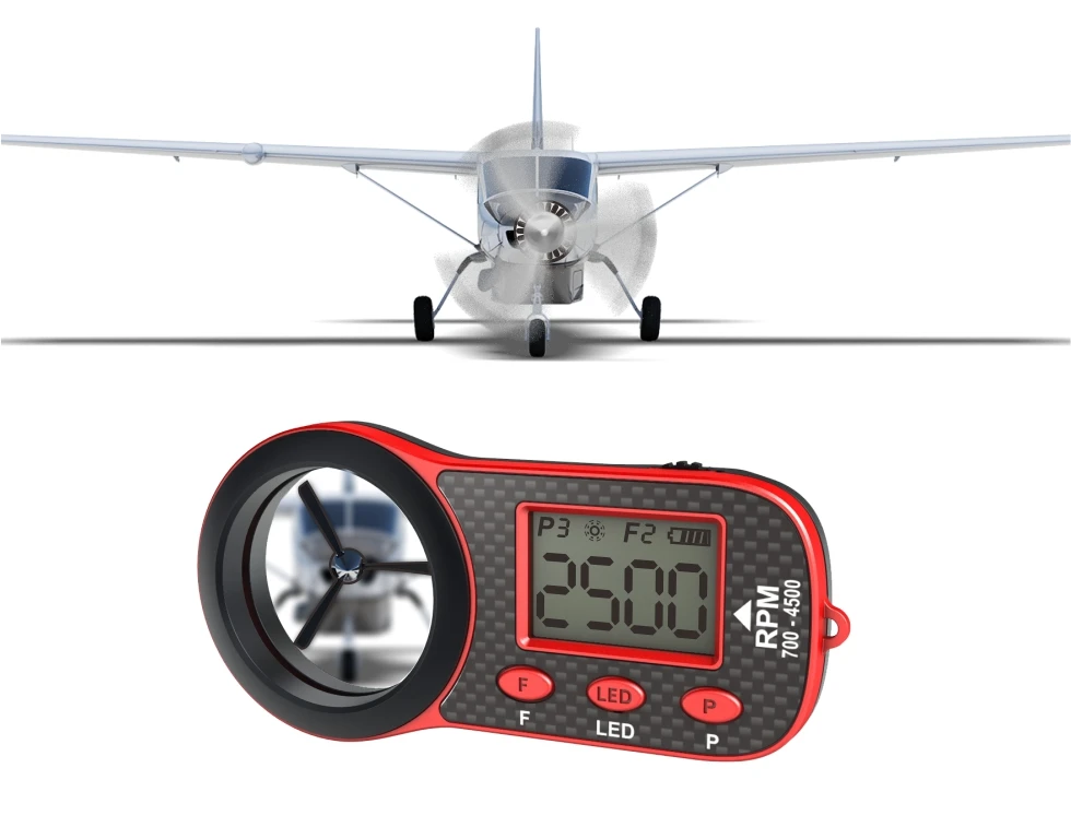 

SkyRC Helicopter Optical Tachometer for RC FPV drones/Helicopter/Multicopter/Fixed Wing Screw Speed Frequency RC Model OPT-010