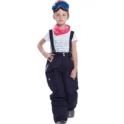 Dollplus/Новинка 2019 года, спортивные лыжные штаны для мальчиков и девочек, детские ветрозащитные непромокаемые теплые зимние Сноубордические
