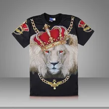 Модные повседневные мужские футболки, волк, олень, динозавр, Лев, обезьяна, 3d принт, мужские футболки с коротким рукавом, летние дешевые мужские футболки