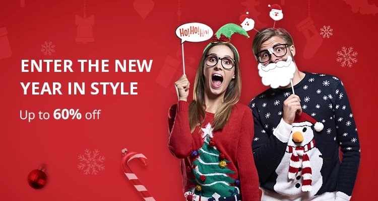 Enter the New Year in Style: Up to 60% off!