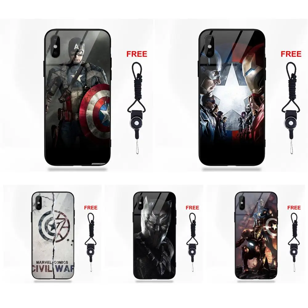 

Marvel's Captain America Civil War 2 For Apple iPhone X XS Max XR 5 5C 5S SE 6 6S 7 8 Plus