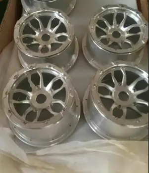 

baja 5b silver color CNC nice alloy rim one set