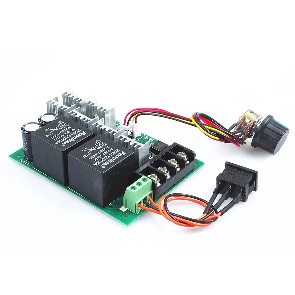 Pwm скорость электронный 40A DC12V/24 V/36 V/48 V щеткой контроллер двигателя Максимальная мощность 2000 Вт три передачи вперед/назад/стоп