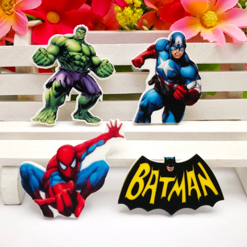 

40pcs/Lot Mixed Movie Characters Planar Resin Cabochon Flat Back Scrapbooking DIY Flatback Hair Bow Cente