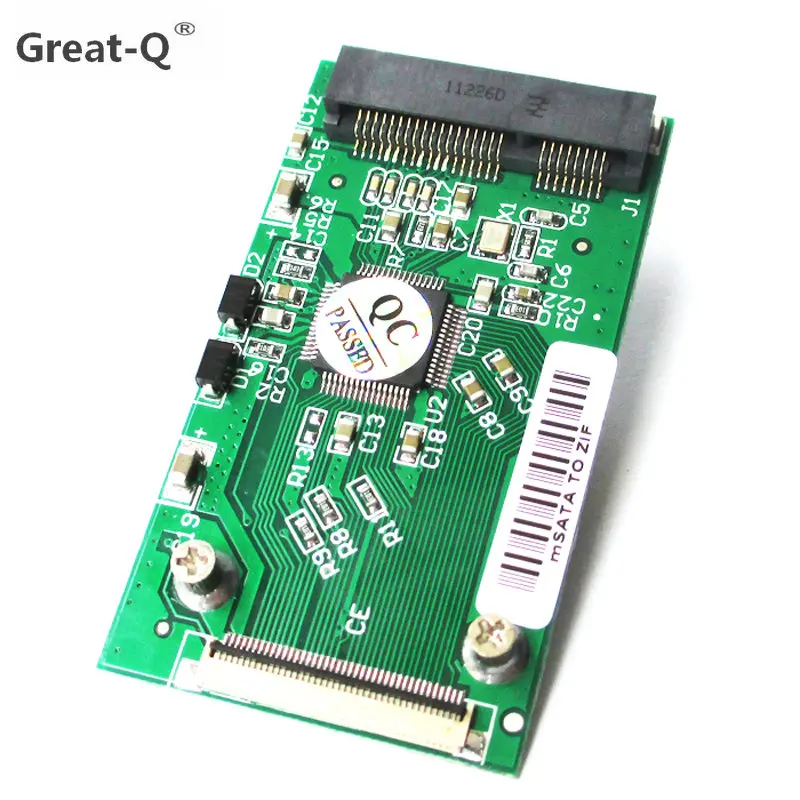 

Great-Q Mini SATA mSATA PCI-E SSD to 40pin 1.8 Inch ZIF CE Converter Card For IPOD IPAD for Toshiba for Hitachi ZIF CE HDD Har