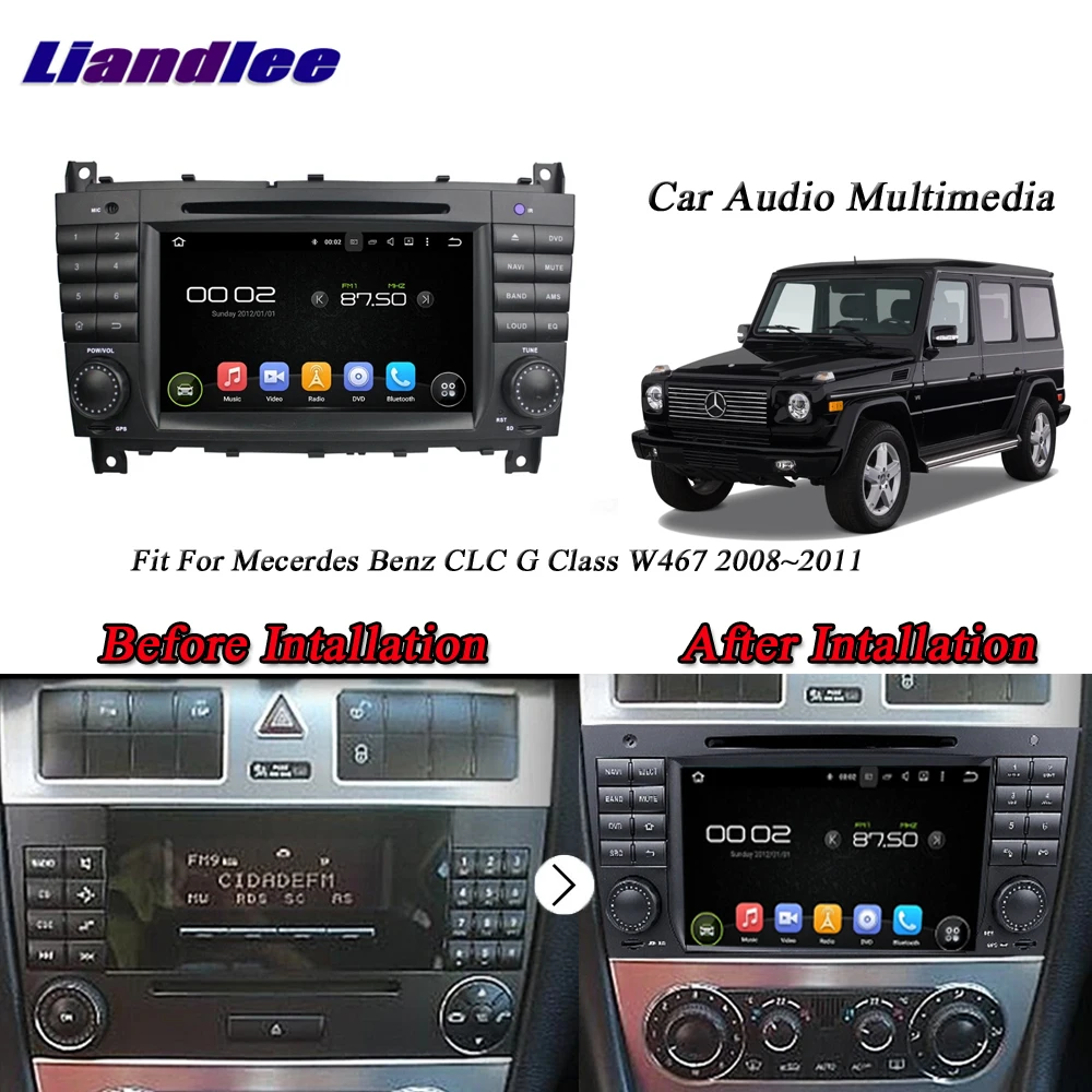 Top Liandlee Car Android System For Mecerdes Benz CLC G Class W467 Radio Camera CD DVD GPS Nav Navigation HD BT TV Screen Multimedia 10