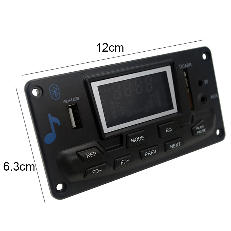 12 В lcd Bluetooth MP3 декодер плата WAV WMA декодирование MP3 плеер аудио модуль Поддержка FM радио AUX USB с лирикой дисплей