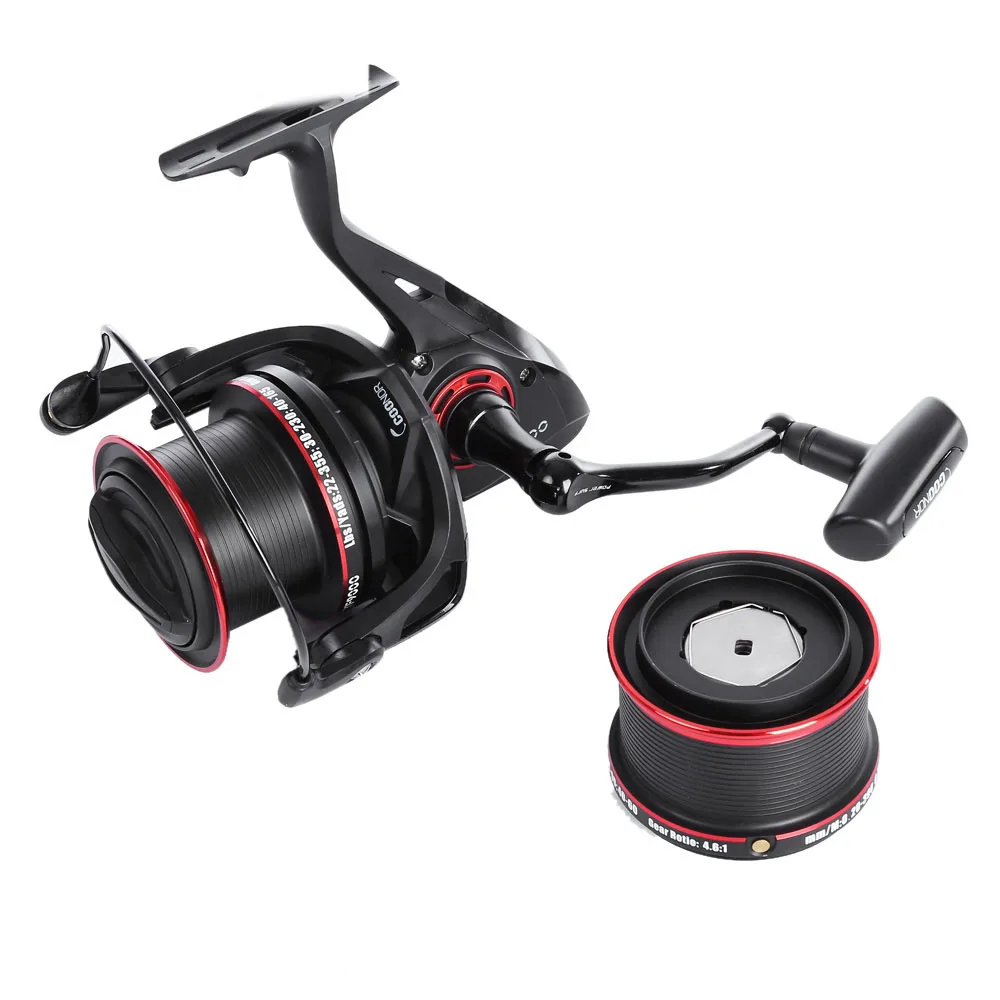 

12 + 2 Ball Fishing Reels Bearings 4.6:1 Metal Fishing Wheels Carp Spool Spinning Fishing Reel YF8000 YF9000