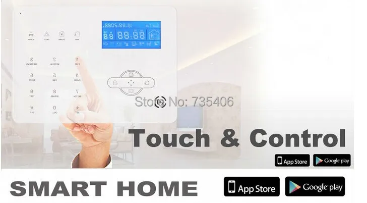 DIY KIT Wireless Alarm Dual network PSTN And GSM Alarm System Smart Security Home Alarm System with 32 wireless zone