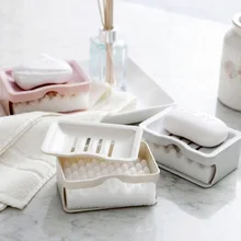 Аксессуары H600 дома 1 шт. простой бытовой разделяемый есть губка двойной сетчатый фильтр Слива мыльница двойной пол мыльница ванная комната