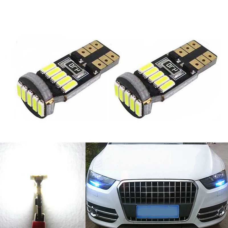 2x T10 W5W Canbus светодиодсветодиодный автомобильные внутренние парковочные огни для
