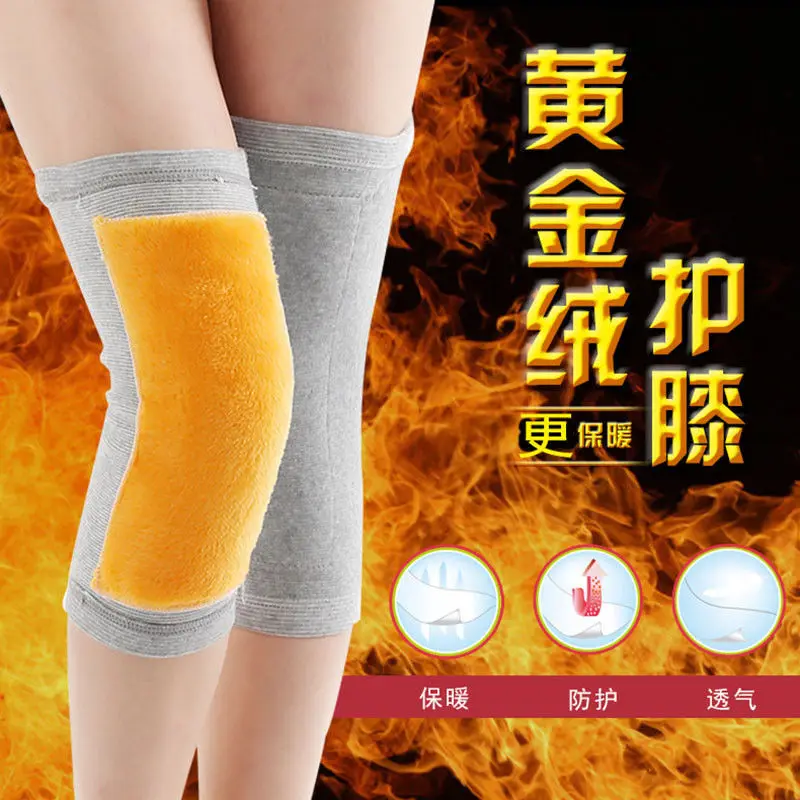 1Pair Knee Warmers Sleeve Cashmere Winter Warm Thermal Wool Knee Brace