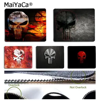 

MaiYaCa In Stocked Marvel Comics Punisher Mask DIY Design image Game mousepad Simple Design Speed Game Mouse Pads