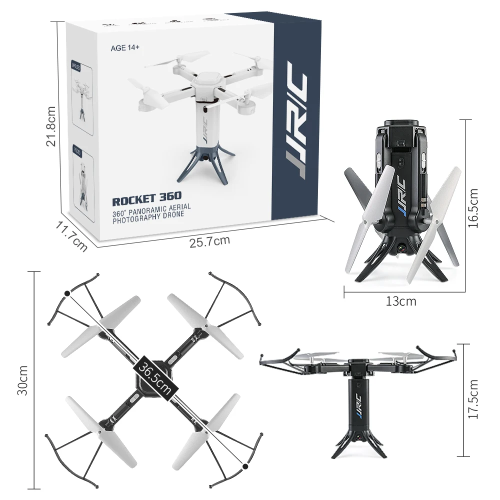 

JJRC H51 Rocket 360 WIFI FPV with 720P HD Camera Altitude Hold Mode Remote Control Selfie Elfie Drone VS JJR/C H37 Spare Parts