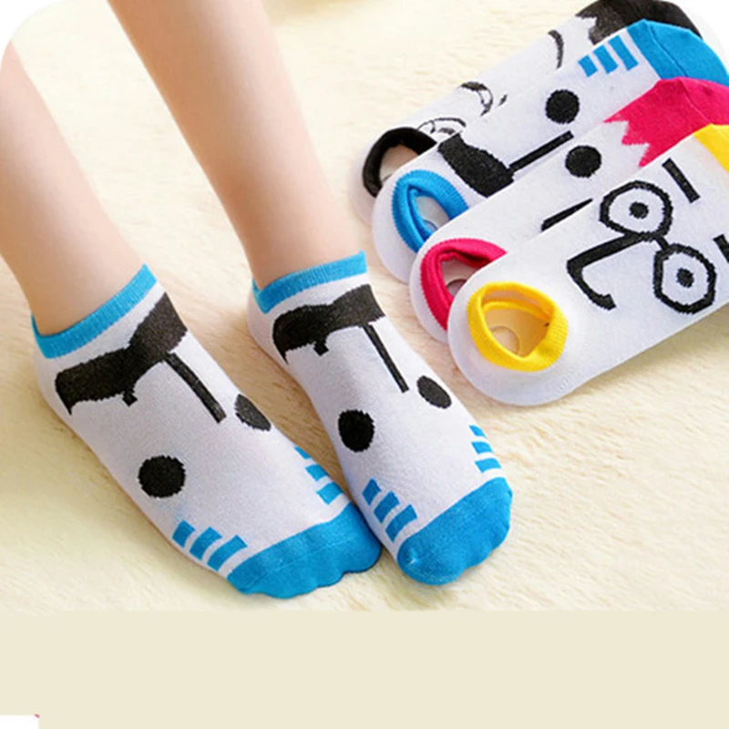 

Women Socks Summer Spring Autumn Cute emoji Cartoon Man Casual Ankle Cotton Socks Boat Sock Slippers Lovely Invisible Socks