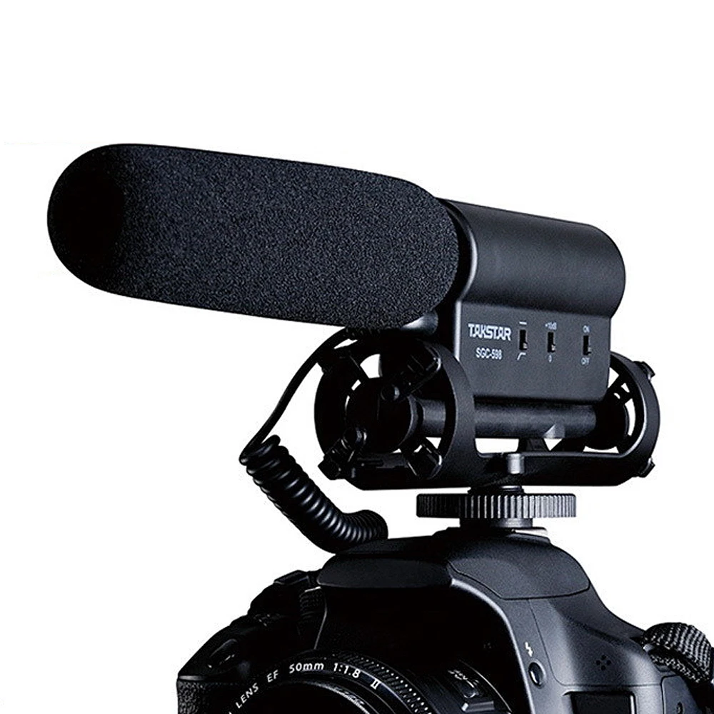 Микрофон Takstar для фотосъемки интервью видеовещания на Youtube дробовик микрофон Nikon