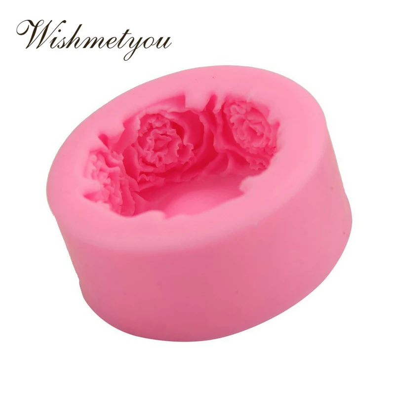 

WISHMETYOU Silicone Soap Mold Round Rose Soap Mold Wedding Decoration Cake Decorating Tools Shape For Rose Soap Handmade Craft