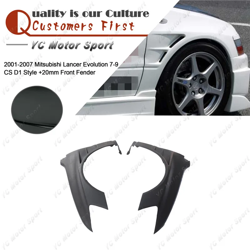 Car Accessories Frp Fiber Glass Cs D1 Style +20mm Front Fender Fit For