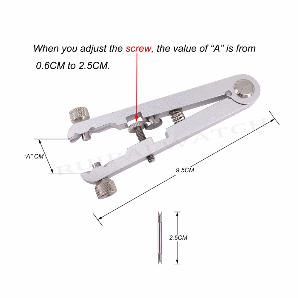 Часовые щипцы для браслета, стандарт 6825, пружинный инструмент для снятия ремешков, инструмент для ремонта Rlx/OMG/IWC, все часы