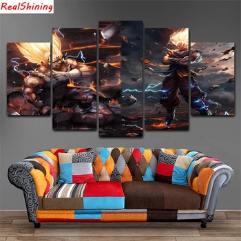 

5pcs DIY Diamond Painting Dragon Ball Full Square Diamond Embroidery Mosaic Picture Of Rhinestone H1315