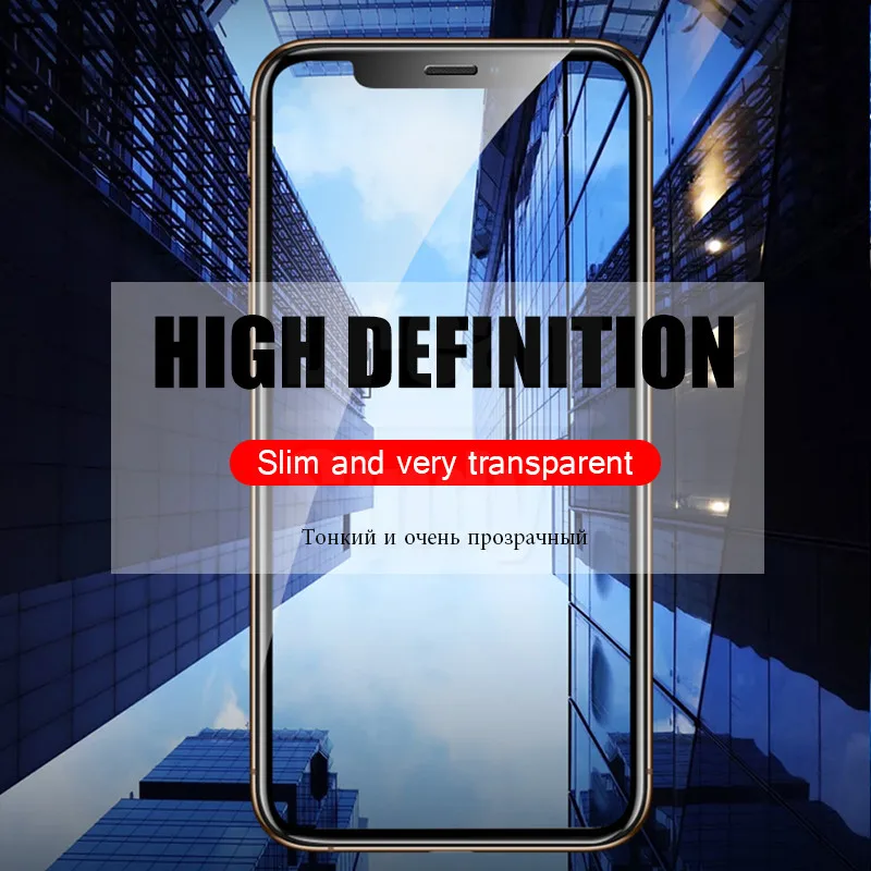 100D закаленное стекло с полным покрытием для IPhone 8 7 6 6s Plus защитное на 11 X XR XS MAX