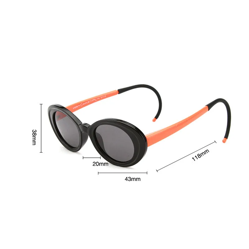 Elbru маленькие очки Детские поляризованные для 1 2 3 лет детские очки для малышей TR90 гибкие Защитные Оттенки для мальчиков и девочек