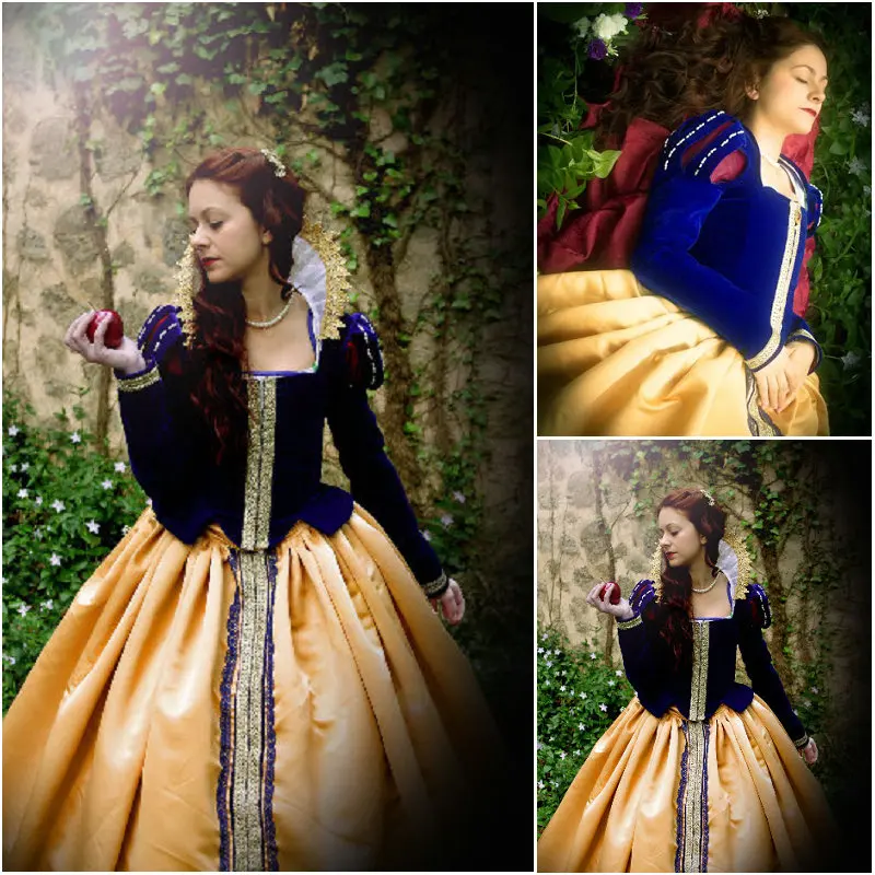 

History! customer-made Renaissance Dress Vintage Costumes Victorian Dress 1860s Civil War dress Gothic Halloween Dress C-419