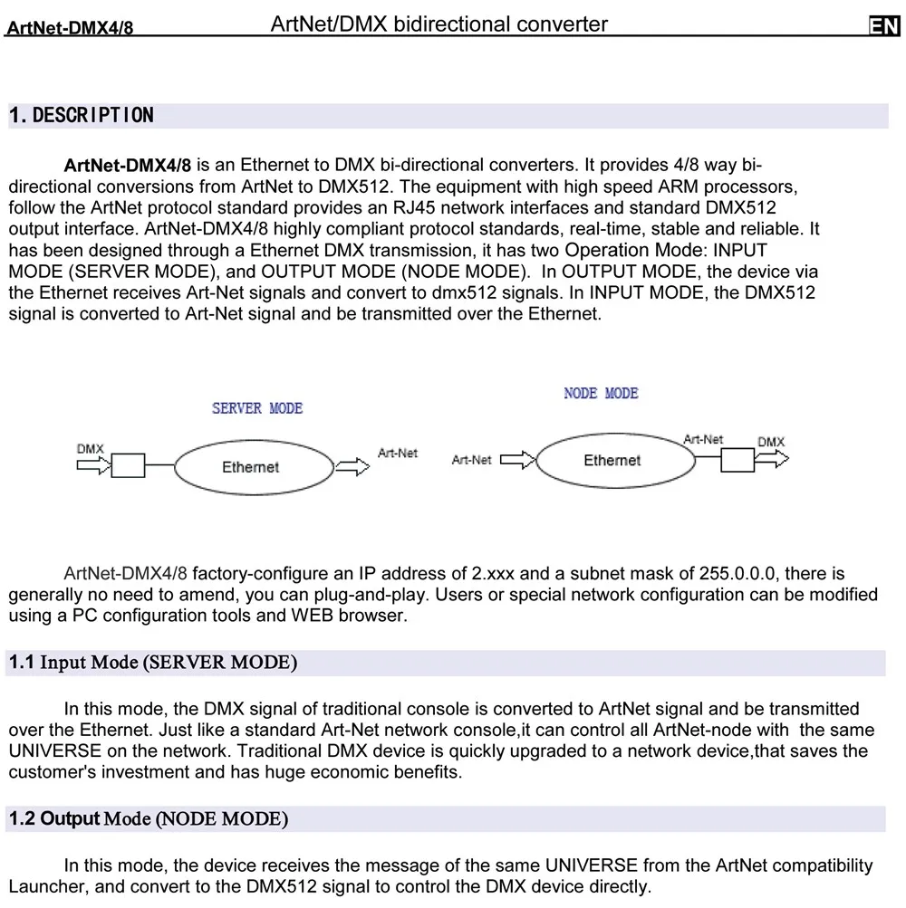 TIPTOP TP-D16 ArtNet-DMX4/8 сценический светильник ArtNet/DMX двунаправленный преобразователь дизайн 4 Женский Разъем DMX ARM процессор