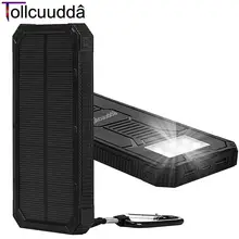 Tollcuudda Portable Phone Charger Battery Cargador Solar Power Pover Bank For IPhone6 Xiaomi External Powerbank Mobile Power Box