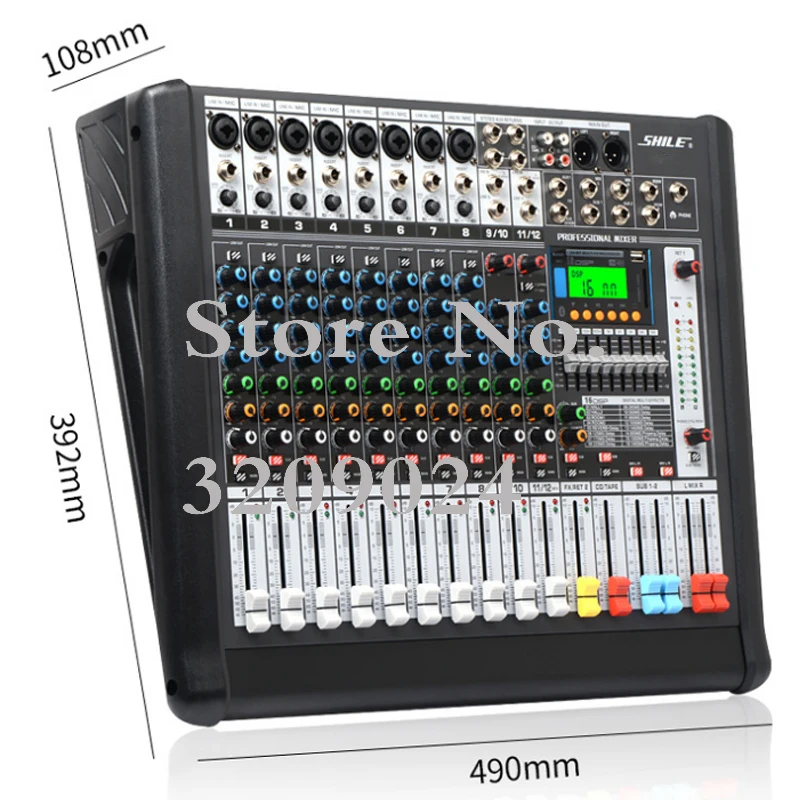 Professional 12 Channel Bluetooth USB Mixer KTV