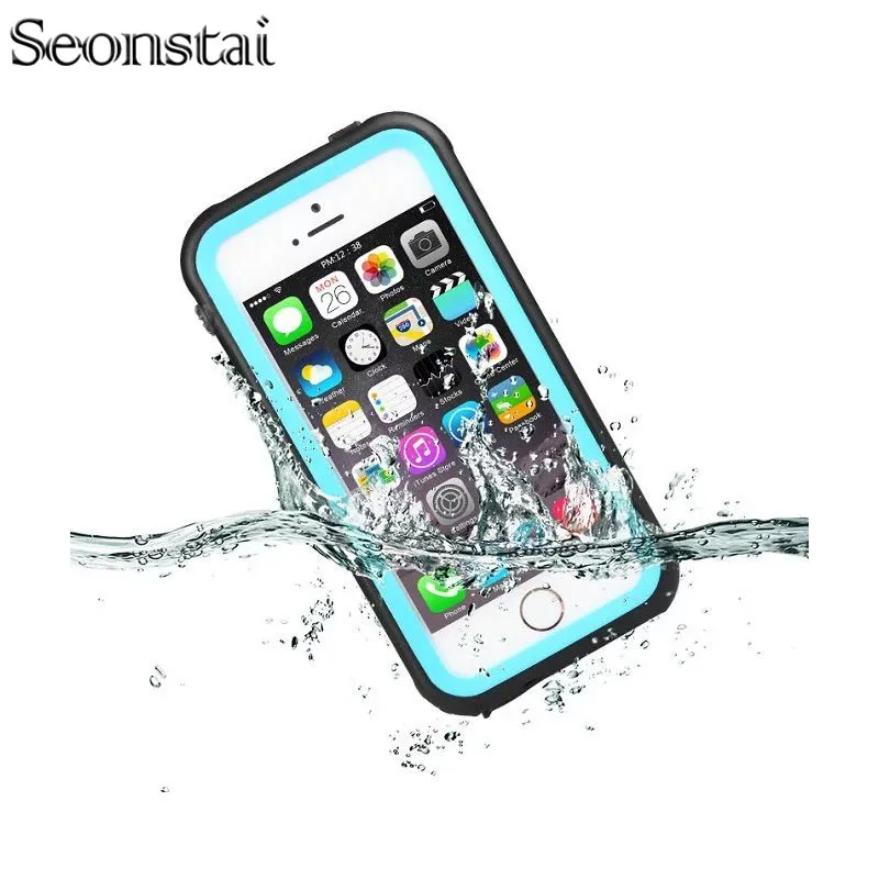 

Original For iphone SE Waterproof Case Life Water Proof Diving Protection Case for iPhone 5 5s 4.0 inch Cover with Fingerprint