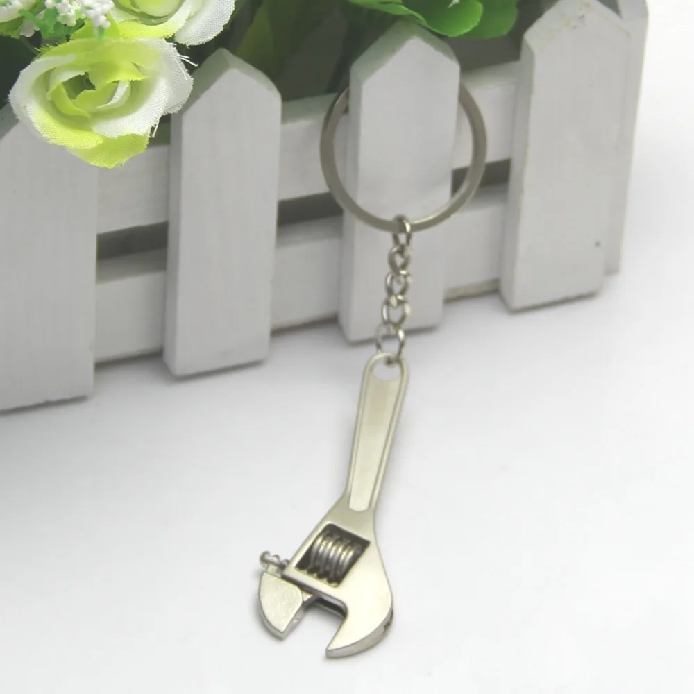 

Metal Adjustable Creative Tool Wrench Spanner Key Chain Ring Keyring Mini Cute