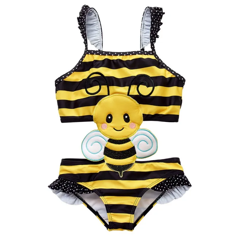 2019 New Drop ship One Piece SwimsuitGirl Child Bodysuit Swimwear