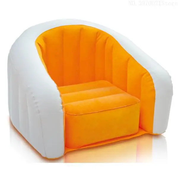 Бренд u-образный детский надувной диван водонепроницаемый Флокирование надувное кресло ПВХ нескользящее дно 3 ярких цвета - Цвет: 2