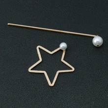 Элегантные волосы в форме звезды из жемчужного сплава с зажимом, украшения, аксессуары для девушек, элегантные аксессуары для волос для девочек