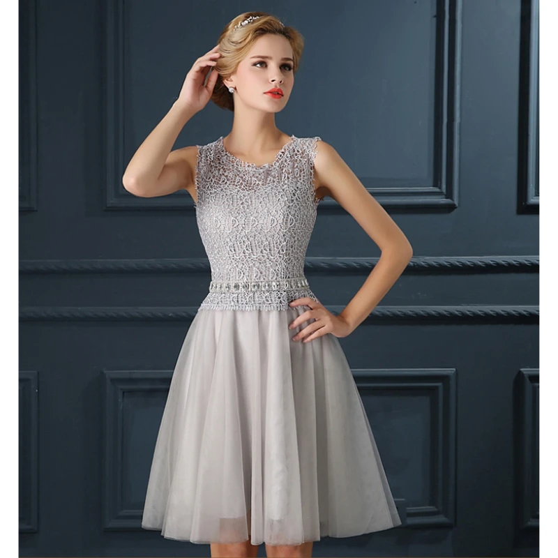 Silver cocktail dress for wedding Clearance