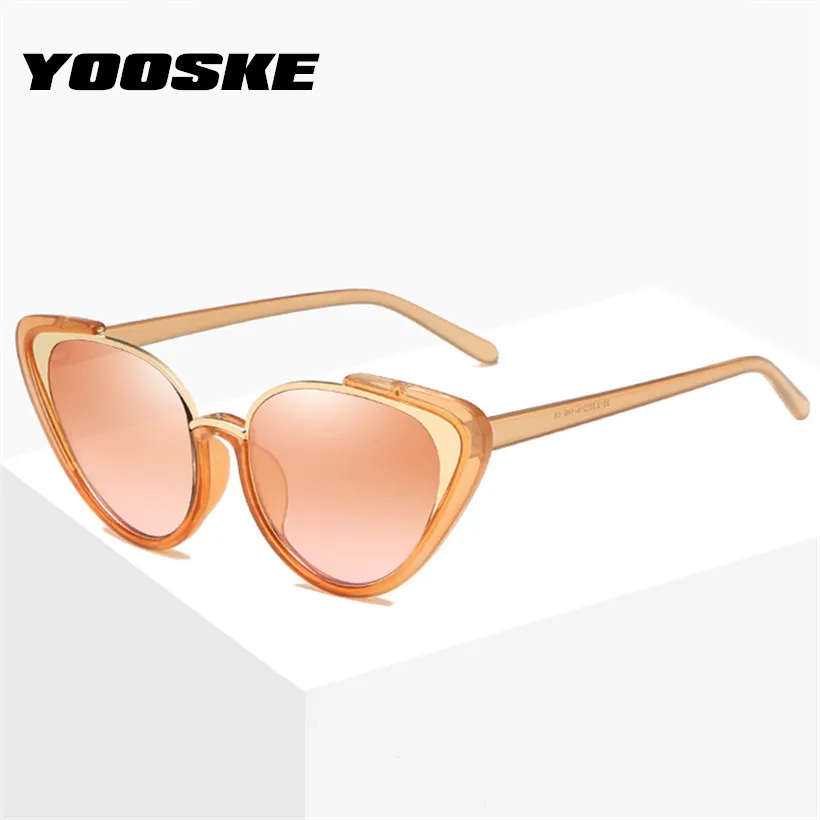 

YOOSKE Brand Sexy Cat Eye Sunglasses Women Fashion Shades Gradient Sun Glasses Luxury Triangular Eyeglasses Female UV400