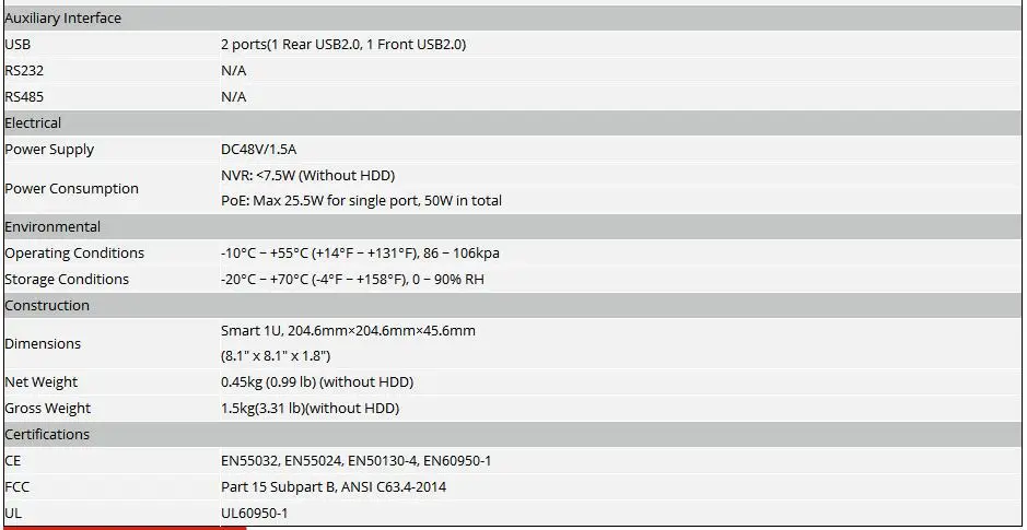 Ahua 4 К POE NVR NVR4104-P-4KS2 NVR4108-8P-4KS2 с 4/8ch PoE h.265 видео Регистраторы Поддержка ONVIF 2,4 SDK CGI белый POE NVR