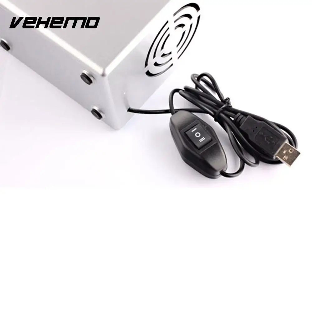Vehemo мини USB кулер Теплее Холодильник Настольный охлаждающий рефрижератор банка с напитком белый