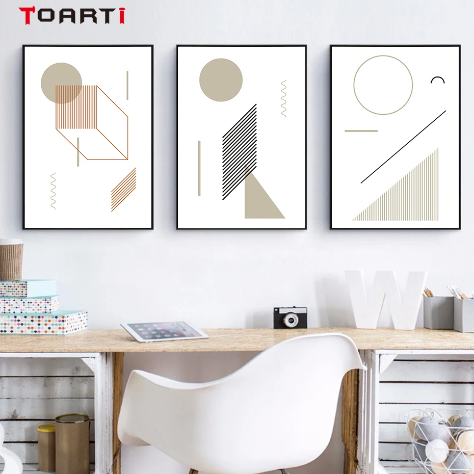 Modern Fashion Eyes Letter Pattern Canvas Painting  (4)