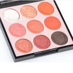 Леди Shimmer Eye Shadow Palette пигмент Гладкий теплый натуральный Nude тени для век HB88