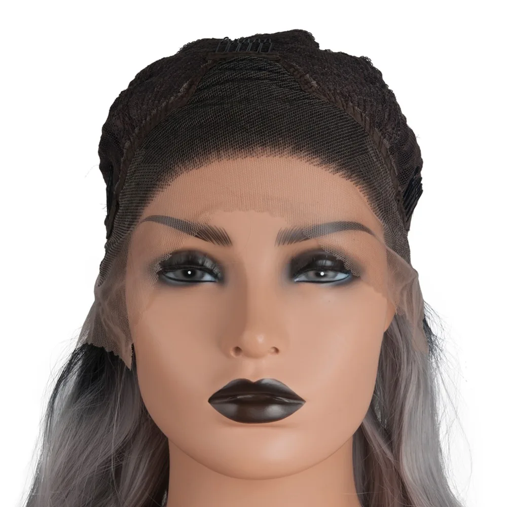 ombre grey lace front wigs (9)