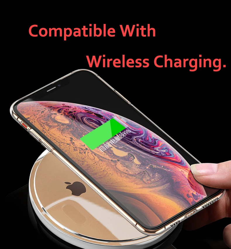 Luxury Clear Silicon Soft TPU Case For 7 8 6 6s Plus 7Plus 8Plus X XS MAX XR Transparent Phone Case For iPhone 5 5s SE 6sPlus