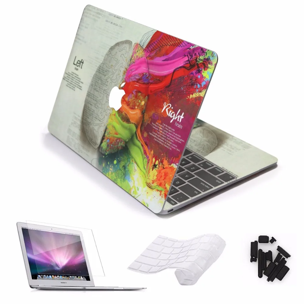 4 в 1 компл. ноутбука Стикеры для Macbook Air/pro 11 12 13 15 retina кожного покрова Pro /15 дюймов Touch