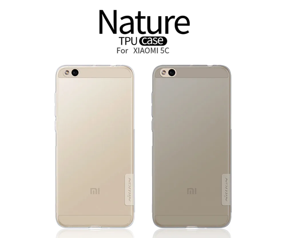 Nillkin Nature Transparent Clear Soft silicon TPU Protector case for xiaomi 5c mi5c cover 5.15 inch |