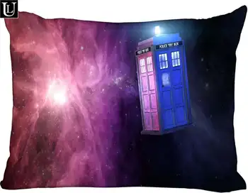 

Custom tardis Rectangle Pillow Cover Size 45x35cm (one side) Print Custom Zipper Polyester Cotton Pillowcase more size