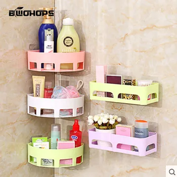 

Storage Rack Bathroom Drying Shelf Kitchen &Toilet Corner Wall Sucker Hanging Toothbrush Triangles Holder Makeup Organizers
