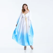 Сексуальная Египетский Клеопатра Костюм Средневекового Dress Дамы Клеопатра Роман Тога Одеяние Греческой Богини Fancy Dress Костюм Костюмы Белый