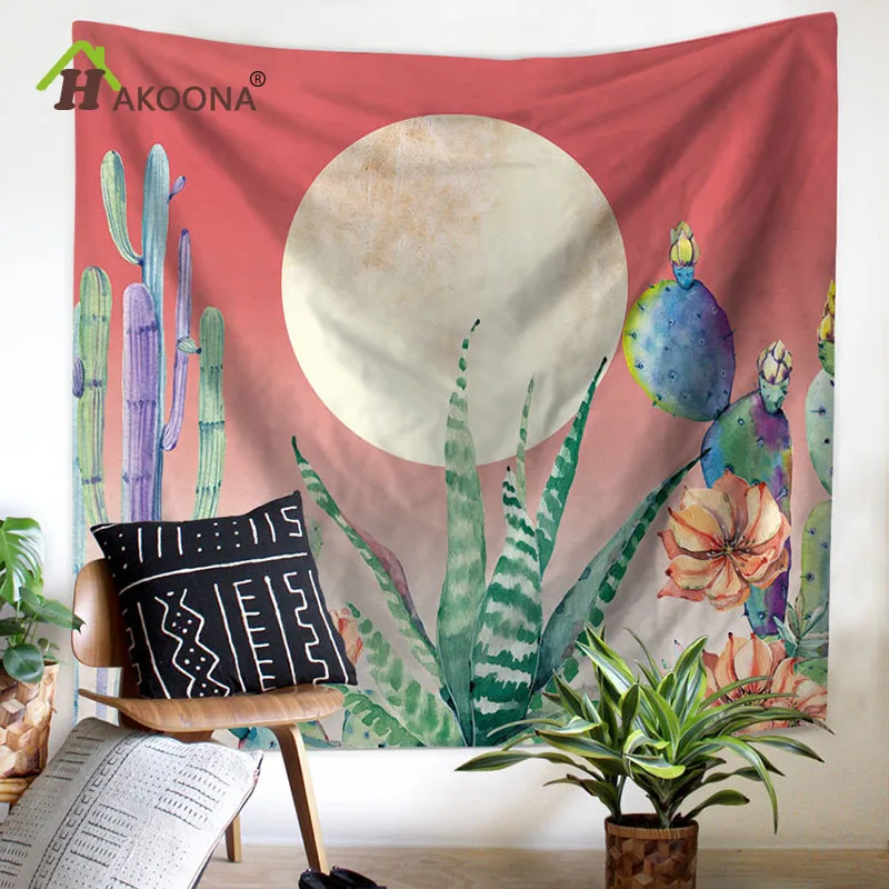 Hakoona Wandteppich Braut Blume Banner Hochzeit Hintergrund Kaktus